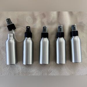 Metal Mini 6” Spray Bottle Set of 5 NEW